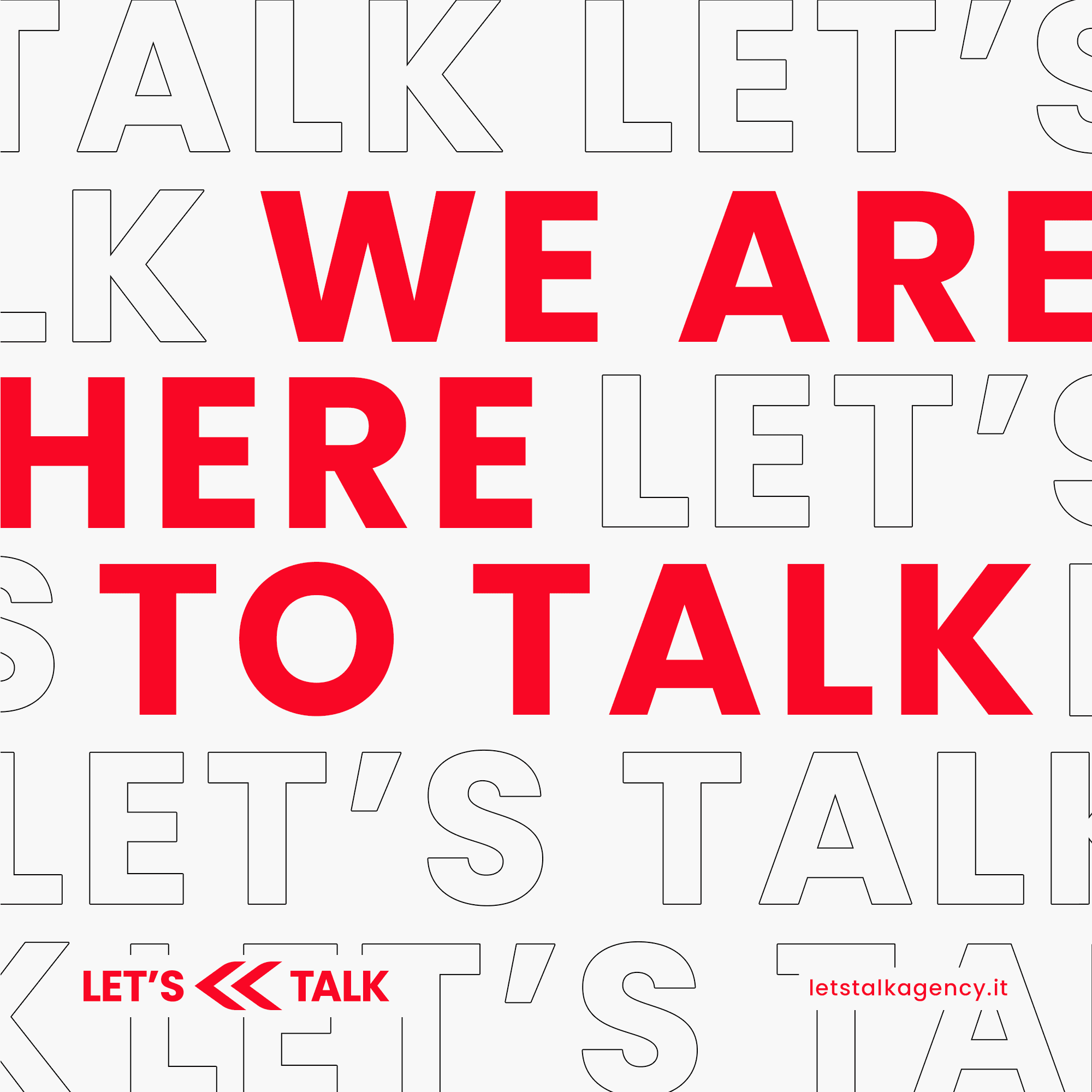 Post Let's Talk comunicazione istituzionale