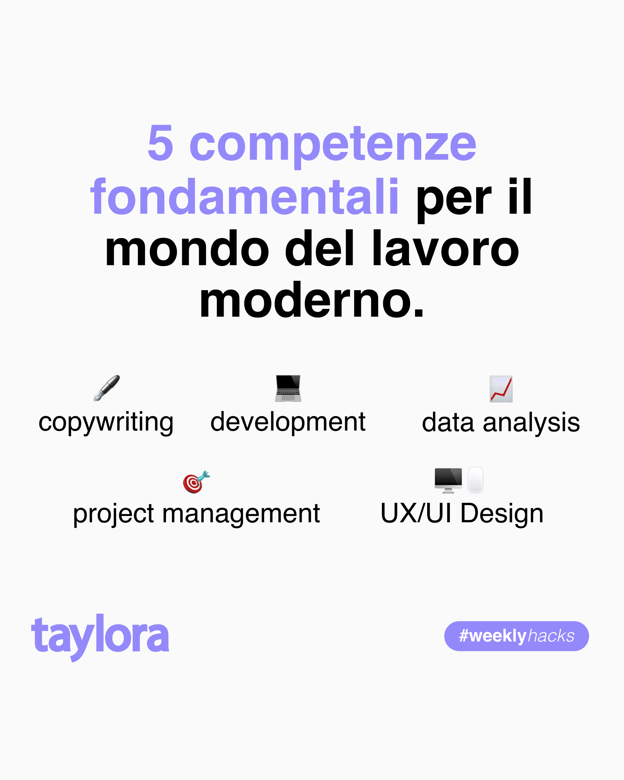 Post Taylora competenze digitali